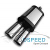 (BOSPEED)博速改裝排氣管通用型雙嘴內壓鼓