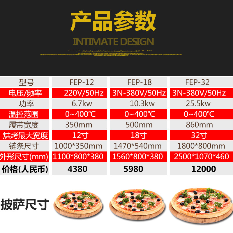 樂創履帶式披薩爐12寸商用鏈條商用電烤箱 披薩爐蛋撻大烘爐